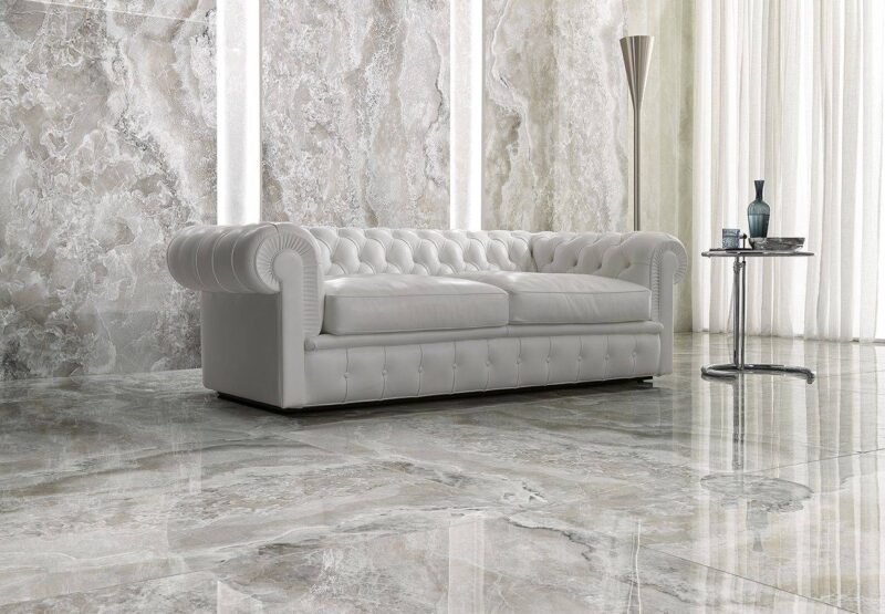 FLĪZES ONYX DIAMOND GREY AGATE 60x120 - Image 2
